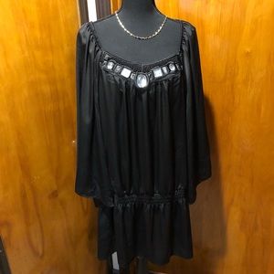 Black jeweled tunic